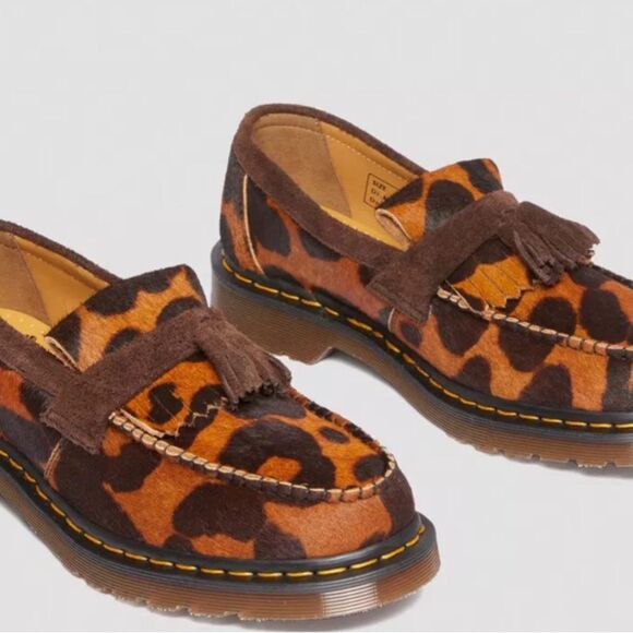 cheetah print Dr.Martens Mie Adrian Tassel Loafers Ocelot Pattern - Picture 3 of 3